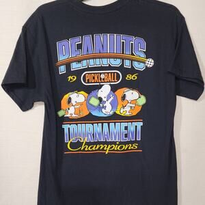 Snoopy pickleball 1986 tournament champions men's medium shirt